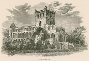Jedburgh Abbey, From South-East by Alexander Francis Lydon