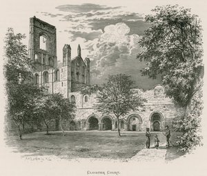 Kirkstall Abbey, Cloister Court by Alexander Francis Lydon