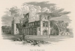 Kirkstall Abbey, From the North-West by Alexander Francis Lydon