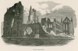 Whitby Abbey, From the West