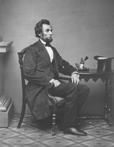 Abraham Lincoln, full-length portrait, seated