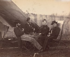 Four Officers by Alexander Gardner