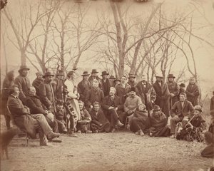 Indians with Government Agents by Alexander Gardner