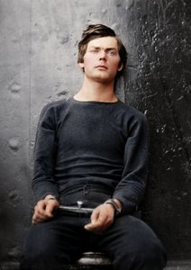 Lewis Powell in Wrist Irons Aboard the USS Saugus