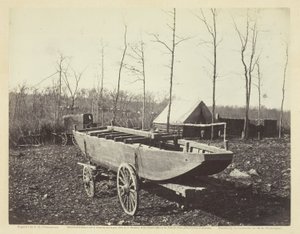 Pontoon Boat, Brandy Station, Virginia by Alexander Gardner