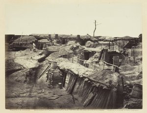 Quarters of Men in Fort Sedgwick by Alexander Gardner