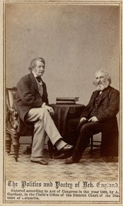 The Politics and Poetry of New England, 1863 by Alexander Gardner