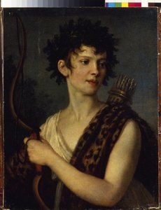 Portrait of the Actress and Ballet Dancer E. Kolosova by Alexander Grigoryevich Vanek