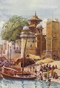 The Bathing Ghats, Benares by Alexander Henry Hallam Murray