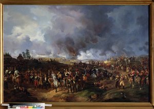 The Battle of Nations at Leipzig (Germany), October 1813. Painting by Alexander Ivanovich Sauerweid (1783-1844) by Alexander Ivanovich Sauerweid