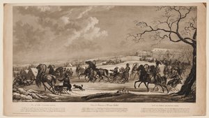 Race of Sledges at Krasny Kabachok (Little Red Tavern), 1814 by Alexander Ivanovich Sauerweid