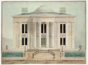 Residence of John Cox Stevens, New York City by Alexander Jackson Davis