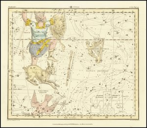 1822 - Orion, Psaltriem Georgii, Sceptrum Brandenburgium, Lepus and Columba Noachi by Alexander Jamieson