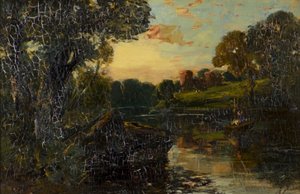 River Scene by Alexander Jnr. Fraser