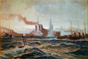 An Austrian Submarine Commanded by Lt. Lerch Destroys a French Flotilla in the Adriatic