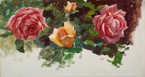 A. Koester, Study of Roses by Alexander Köster