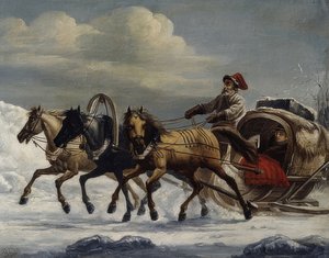 Troika. 1816 by Alexander Osipovich Orlowski