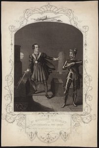 Mr Macready as Hamlet and Mr Stuart as The Ghost by Alexander Reid