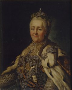 Portrait of Empress Catherine II 1729-1796 by Alexander Roslin