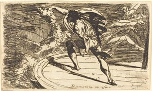 Cormar Attacking the Spirit of the Waters by Alexander Runciman