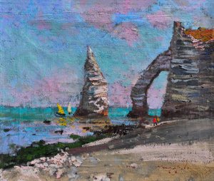 Etretat Cliffs and Arch