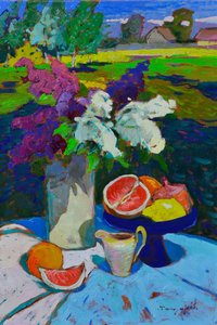Garden Flowers and Citrus