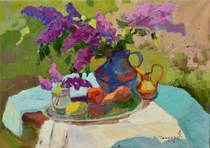 Sunny Lilac Still Life