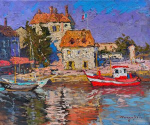 Vibrant Boats Harbor