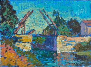 Vibrant Canal Bridge
