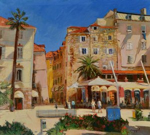 Vibrant City Square by Alexander Shandor