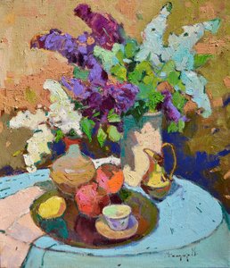 Vibrant Lilac Still Life