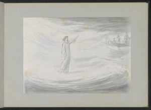 Christ Walking on Water by Alexander Ver Huell
