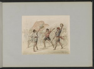 Man with a Severed Head in a Crowd by Alexander Ver Huell