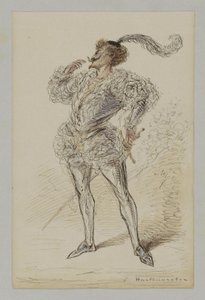 Man with Sword in Historical Costume by Alexander Ver Huell