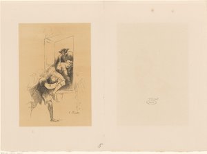 Man Being Lifted into a Carriage by Alexander Ver Huell