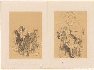 Two Groups of Men by Alexander Ver Huell