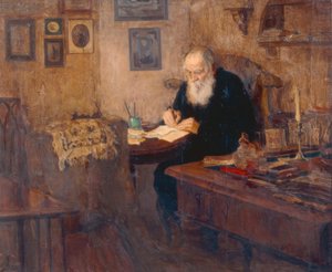 Portrait of the Writer Leo N. Tolstoy by Alexander Viktorowitsch Morawow