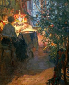 Christmas Tree in the Family by Alexander Viktorowitsch Morawow