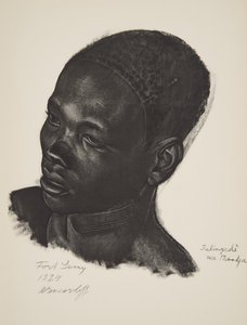Ialingede, Mandja race. (Fort Lamy), from Dessins et Peintures d