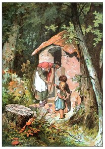 Illustration for Hansel and Gretel by the Brothers Grimm