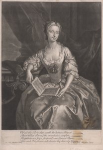 Mrs Clive, Of all the Arts that sooth the human brest... by Alexander van Haecken