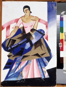 Theater Costume for the Character of Juliet in the Play "Romeo and Juliet" by William Shakespeare by Alexandra Alexandrowna Exter