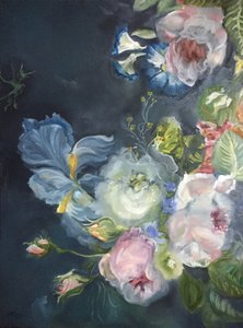 Dark Floral Bouquet by Alexandra Higgins