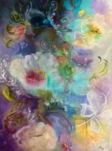 Dreamy Floral Abstract by Alexandra Higgins