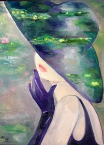 Elegant Lily Reflection by Alexandra Higgins