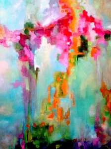 Vibrant Abstract Garden by Alexandra Higgins