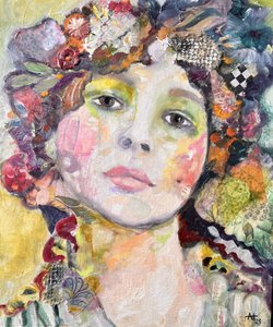 Whimsical Floral Woman by Alexandra Higgins