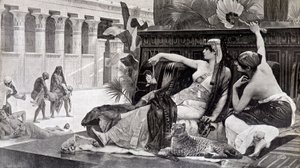 Cleopatra trying poisons on his subjects by after Alexandre Cabanel