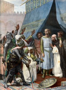 St. Louis in Jerusalem - engraving after Cabanel by after Alexandre Cabanel