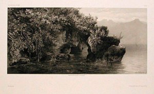 Banks of Lake Geneva by Alexandre Calame
